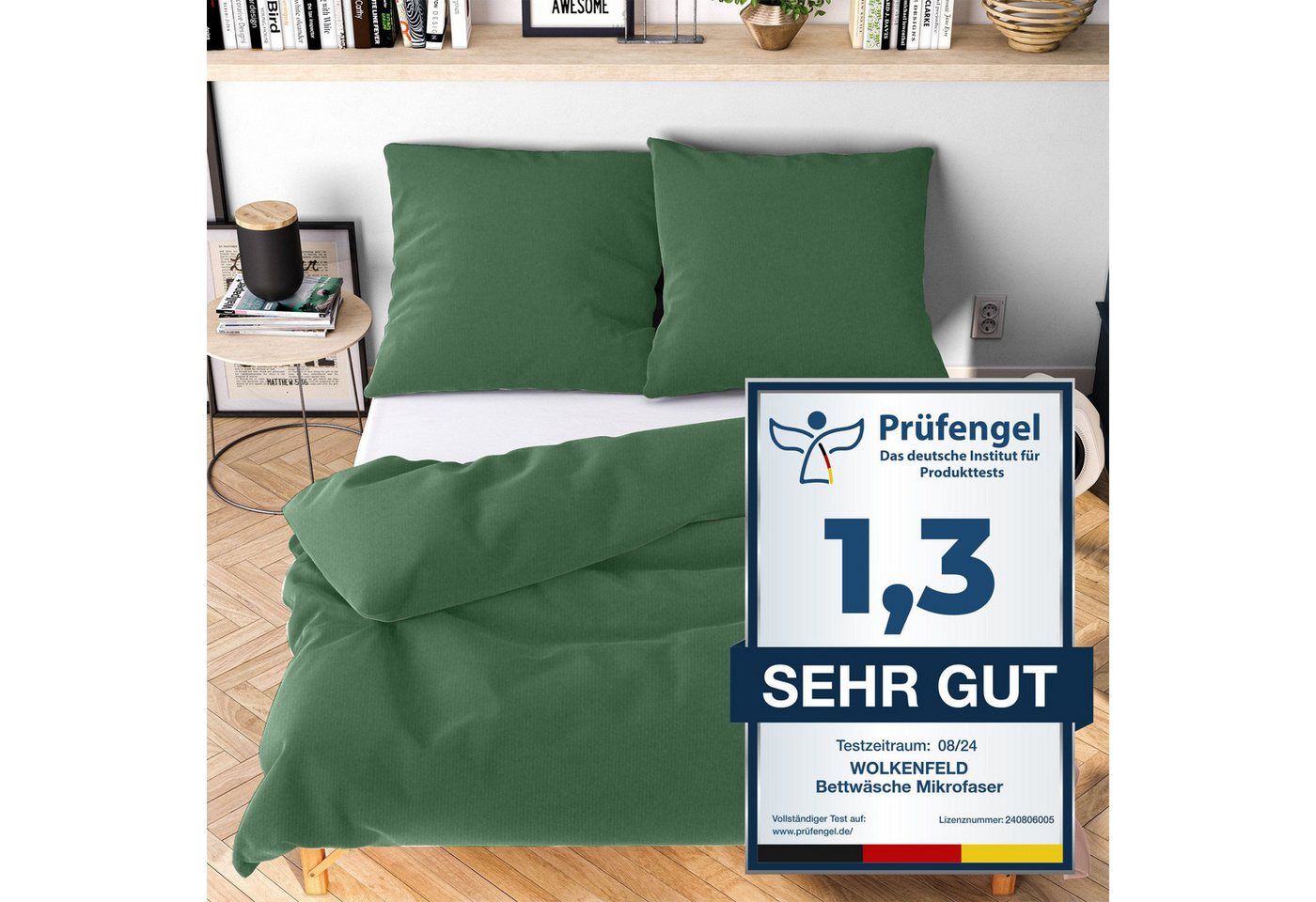 Wolkenfeld Bettwäsche Allergiker Bettwäsche, unfassbar weich, Microfaser, 2 teilig, 135x200 cm, 155x220 & Übergrößen I inkl. Kissenbezüge 80x80 I Uni Wolkenfeld Bettwäsche Allergiker Bettwäsche, unfassbar weich, Microfaser, 2 teilig, 135x200 cm, 155x220 & Übergrößen I inkl. Kissenbezüge 80x80 I Uni von Wolkenfeld