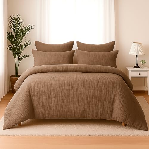 Wolkenfeld Premium Musselin Kissenbezug 40x80 cm mit Reißverschluss – Aus 100 % Baumwolle – Weich, Atmungsaktiv & Hautfreundlich – Oeko-Tex Zertifiziert Caffee Wolkenfeld Premium Musselin Kissenbezug 40x80 cm mit Reißverschluss – Aus 100 % Baumwolle – Weich, Atmungsaktiv & Hautfreundlich – Oeko-Tex Zertifiziert Caffee von Wolkenfeld