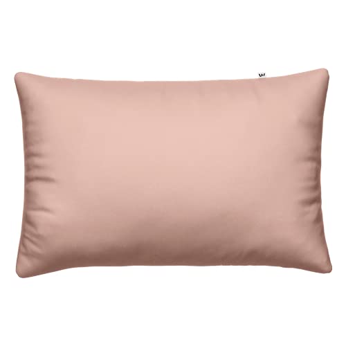 Wolkenfeld Satin Kissenbezug 70x90 Baumwolle - Traumhaft weiche Kissenhülle mit verdecktem Reißverschluss - Rosa von Wolkenfeld