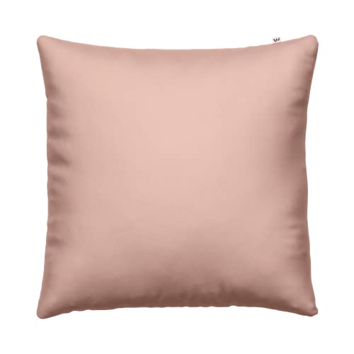 Wolkenfeld Satin Kissenbezug 80x80 Baumwolle - Traumhaft weiche Kissenhülle mit verdecktem Reißverschluss - Rosa von Wolkenfeld