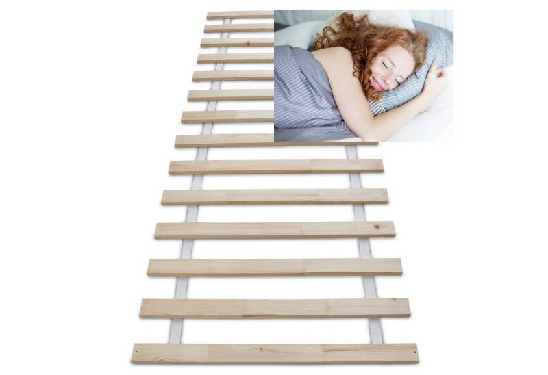 Lattenrost PREMIUM Rollrost 14 oder 23 Latten, Wolkenland, 400kg Tragkraft, 90x200cm, Made in Europe, vorgebohrt von Wolkenland