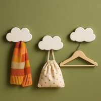3Er Set "Ava" Holzhaken in Wolkenform 8cm Weiß | Dekorativer Kleiderhaken & Aufhänger Für Jacken Und Taschen Kinderzimmer 3Er Set "Ava" Holzhaken in Wolkenform 8cm Weiß | Dekorativer Kleiderhaken & Aufhänger Für Jacken Und Taschen Kinderzimmer von WolkereiShop