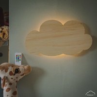 Indirektes Licht Schlummerlicht Baby & Kinder | Nachtlicht Wolke "Ava" Led Aus Holz - Deko Kinderzimmer 45cm28cm Indirektes Licht Schlummerlicht Baby & Kinder | Nachtlicht Wolke "Ava" Led Aus Holz - Deko Kinderzimmer 45cm28cm von WolkereiShop