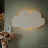 Indirektes Licht Schlummerlicht Baby & Kinder | Nachtlicht Wolke "Ava" Led Aus Holz Weiß - Deko Kinderzimmer 45cm25cm Indirektes Licht Schlummerlicht Baby & Kinder | Nachtlicht Wolke "Ava" Led Aus Holz Weiß - Deko Kinderzimmer 45cm25cm von WolkereiShop