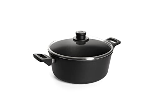 Woll Nowo Titanium Topf mit Glasdeckel in Box, Ø 28 cm, 12 cm hoch, 6.0 Liter, mit 2 Seitengriffen - Geeignet für Ceran, Gas, Elektro, Halogen - nicht induktionsgeeignet, Antihaft-Versiegelung Woll Nowo Titanium Topf mit Glasdeckel in Box, Ø 28 cm, 12 cm hoch, 6.0 Liter, mit 2 Seitengriffen - Geeignet für Ceran, Gas, Elektro, Halogen - nicht induktionsgeeignet, Antihaft-Versiegelung von Woll