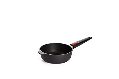 Woll Nowo Titanium Hochrandpfanne, Ø 20 cm, 7 cm hoch, mit abnehmbarem Stiel - Geeignet für Ceran, Gas, Elektro, Halogen - nicht induktionsgeeignet, Antihaft-Versiegelung von Woll