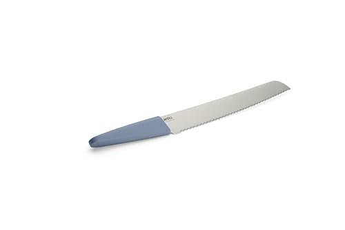 Woll Cutting Edge Brotmesser, Klingenlänge 26 cm, deutscher Edelstahl DIN 1.4116, blau von Woll