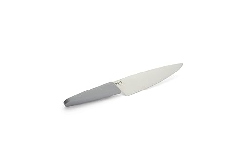 Woll Cutting Edge Kochmesser, Klingenlänge 20 cm, ergonomischer Griff, deutscher Edelstahl DIN 1.4116, grau von Woll