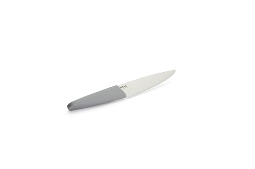 Woll Cutting Edge Kochmesser kompakt, Klingenlänge 16 cm, ergonomischer Griff, deutscher Edelstahl DIN 1.4116, grau von Woll