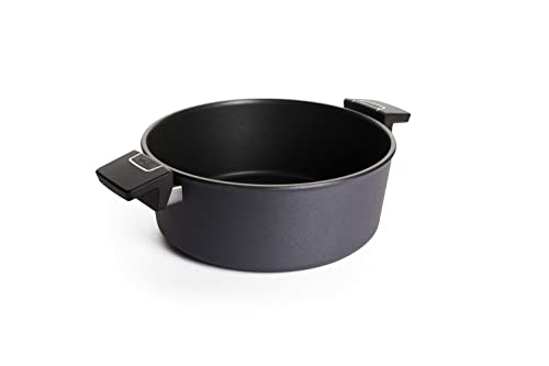 Woll Diamond Lite Kasserolle, Ø 28 cm, 10.5 cm hoch, 5.5 Liter, mit 2 Seitengriffen - Geeignet für Ceran, Gas, Elektro, Halogen - Nicht induktionsgeeignet, Aluminiumguss, Antihaft-Versiegelung von Woll