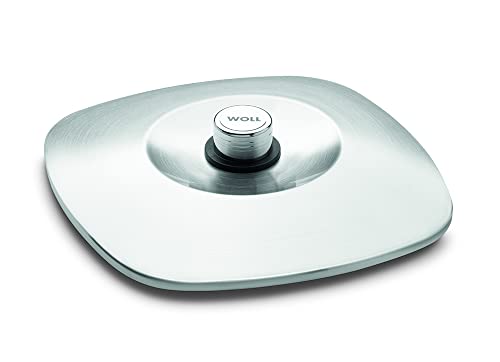 Woll Diamond Logic XR Pro Edelstahldeckel, viereckig, 28 cm x 28 cm, Deckelknopf mit permanenter Entlüftung von Woll