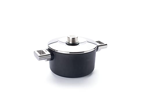 Woll Diamond Logic XR Pro Topf mit Edelstahldeckel in Box - Induktiv -, Ø 20 cm, 12 cm hoch, 3 Liter, mit 2 Edelstahlseitengriffen - Geeignet für alle Herdarten, Aluminiumguss, Antihaft-Versiegelung von Woll