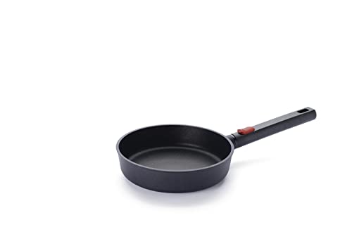 Woll Eco Logic QXR Guss-Flachpfanne - Induktiv -, Ø 20 cm, 5 cm hoch, mit abnehmbarem Stiel - Geeignet für alle Herdarten, PFAS-frei, Antihaft-Versiegelung, Aluminiumguss, backofenfest, schwarz Woll Eco Logic QXR Guss-Flachpfanne - Induktiv -, Ø 20 cm, 5 cm hoch, mit abnehmbarem Stiel - Geeignet für alle Herdarten, PFAS-frei, Antihaft-Versiegelung, Aluminiumguss, backofenfest, schwarz von Woll