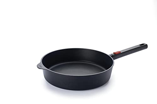 Woll Eco Logic QXR Guss-Hochrandpfanne - Induktiv -, Ø 28 cm, 7 cm hoch, mit abnehmbaren Stiel - Geeignet für alle Herdarten, PFAS-frei, Antihaft-Versiegelung, Aluminiumguss, backofenfest, schwarz Woll Eco Logic QXR Guss-Hochrandpfanne - Induktiv -, Ø 28 cm, 7 cm hoch, mit abnehmbaren Stiel - Geeignet für alle Herdarten, PFAS-frei, Antihaft-Versiegelung, Aluminiumguss, backofenfest, schwarz von Woll