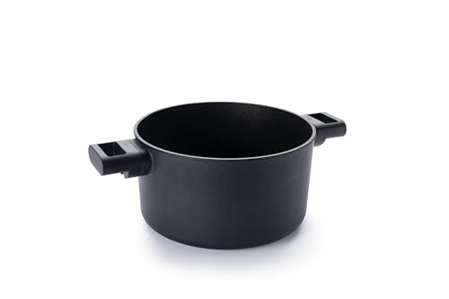 Woll Eco Logic QXR Topf, Ø 24 cm, 14 cm hoch, 4.5 Liter, mit 2 Seitengriffen - Geeignet für alle Herdarten, PFAS-frei, Antihaft-Versiegelung, Aluminiumguss, backofenfest, schwarz Woll Eco Logic QXR Topf, Ø 24 cm, 14 cm hoch, 4.5 Liter, mit 2 Seitengriffen - Geeignet für alle Herdarten, PFAS-frei, Antihaft-Versiegelung, Aluminiumguss, backofenfest, schwarz von Woll