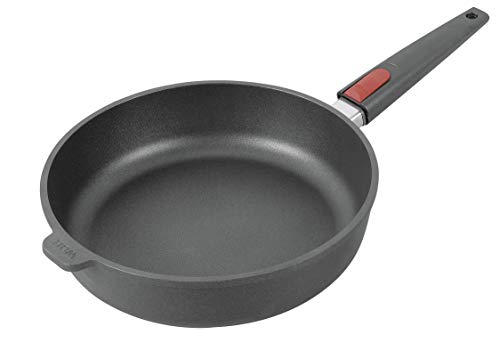Woll Nowo Titanium Hochrandpfanne, Ø 28 cm, 7 cm hoch, mit abnehmbarem Stiel - Geeignet für Ceran, Gas, Elektro, Halogen - nicht induktionsgeeignet, Antihaft-Versiegelung Woll Nowo Titanium Hochrandpfanne, Ø 28 cm, 7 cm hoch, mit abnehmbarem Stiel - Geeignet für Ceran, Gas, Elektro, Halogen - nicht induktionsgeeignet, Antihaft-Versiegelung von Woll