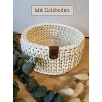 Moderner Brötchenkorb Mit Holzboden | Brotkorb Küchenhelfer Häkelkorb |Geschenkidee Aufbewahrungskorb Utensilo Korb Körbe Esstisch Moderner Brötchenkorb Mit Holzboden | Brotkorb Küchenhelfer Häkelkorb |Geschenkidee Aufbewahrungskorb Utensilo Korb Körbe Esstisch von WolleundLiebe