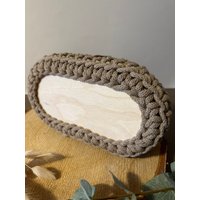 Ovaler Häkelkorb Mit Holzboden | Schlüsselkorb Stiftekörbchen Geschenkidee Utensilo Korb Flur Diele Ordnungshelfer Körbchen Ovaler Häkelkorb Mit Holzboden | Schlüsselkorb Stiftekörbchen Geschenkidee Utensilo Korb Flur Diele Ordnungshelfer Körbchen von WolleundLiebe