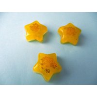 Magnete 3Er Set in Sternenform Gelb von Wollnaerrin