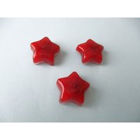 Magnete 3Er Set in Sternenform Rot Magnete 3Er Set in Sternenform Rot von Wollnaerrin