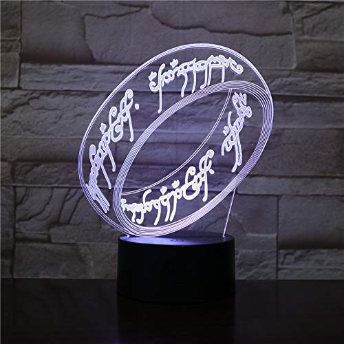 LED Lampe Einzigartiger Ring Der Herr der Ringe ESDLA Farbwechsel USB Nachtlicht & Dekoration von Wolobox