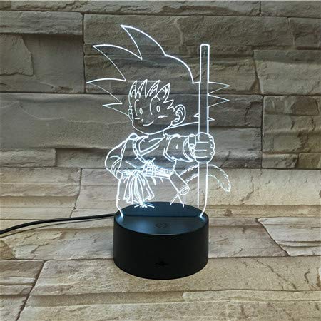 LED Lampe Manga Anime Dragon Ball Goku Kid Farbwechsel USB Nachtlicht und Dekoration von Wolobox