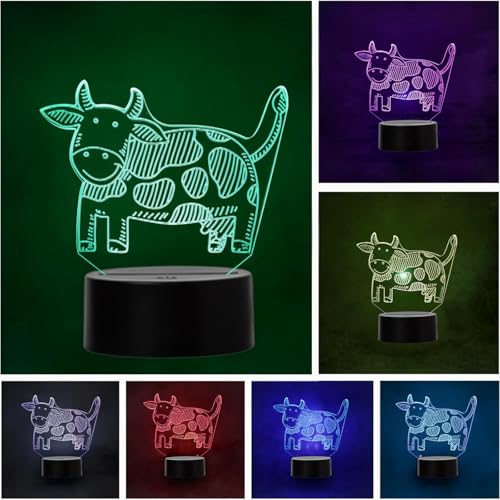 LED-Lampe Kuh Cow Natur Farbwechsel USB Nachtlicht von Wolobox