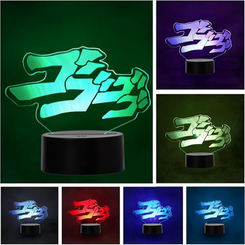 Wolobox LED-Lampe Anime Manga JoJo Gogogogo Farbwechsel USB Nachtlicht und Dekoration von Wolobox