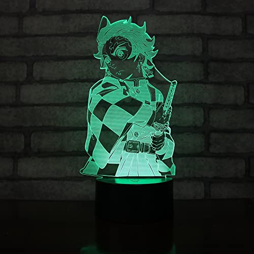 Wolostore LED Lampe Anime Manga Demon Slayer Farbwechsel USB Nachtlicht und Dekoration von Wolostore