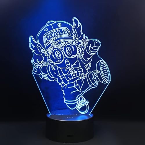 Wolostore LED-Lampe Anime Manga Arale Dr. Slump Farbwechsel USB Nachtlicht & Dekoration von Wolostore