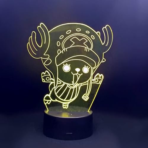 Wolostore LED Lampe Anime Manga Flying Chopper One Piece Farbwechsel USB Nachtlicht und Dekoration von Wolostore