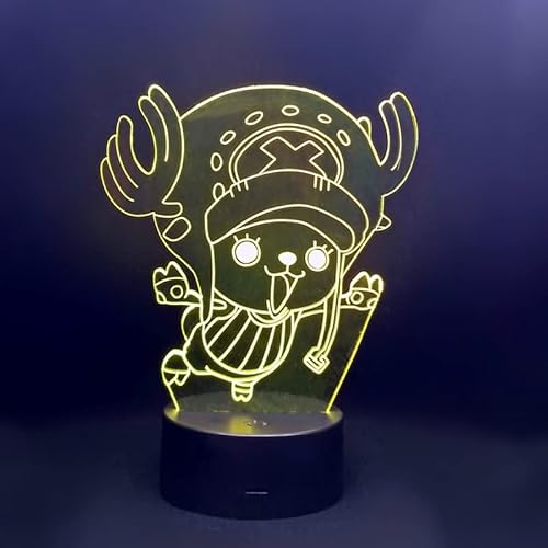 Wolostore LED Lampe Anime Manga Flying Chopper Farbwechsel USB Nachtlicht und Dekoration von Wolostore