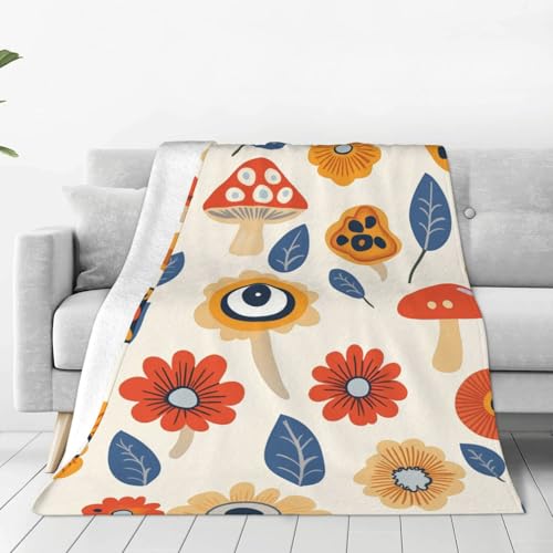 Woltant Decke für Erwachsene und Kinder, Flanell, schwarz, Überwurfdecke, gemütliche Ganzjahresdecke, Familiendecken für Sofa und Bett, 101,6 x 76,2 cm von Woltant