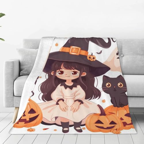 Woltant Decke für Erwachsene und Kinder, Flanell, schwarz, Überwurfdecke, gemütliche Ganzjahresdecke, Familiendecken für Sofa und Bett, 152,4 x 127,7 cm Woltant Decke für Erwachsene und Kinder, Flanell, schwarz, Überwurfdecke, gemütliche Ganzjahresdecke, Familiendecken für Sofa und Bett, 152,4 x 127,7 cm von Woltant
