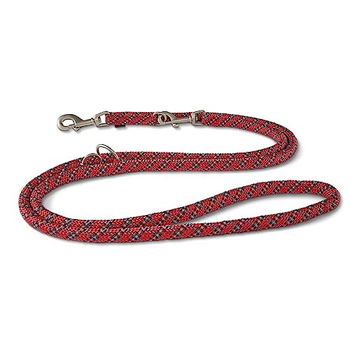 Wolters | Führleine Everest reflektierend in Rot/Schwarz | L 200 cm x B 1,3 cm von Wolters Cat & Dog