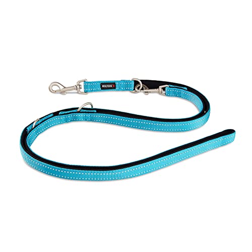 Wolters | Führleine Soft & Safe reflektierend aqua/schwarz | L 200 x B 2,5 cm von Wolters Cat & Dog