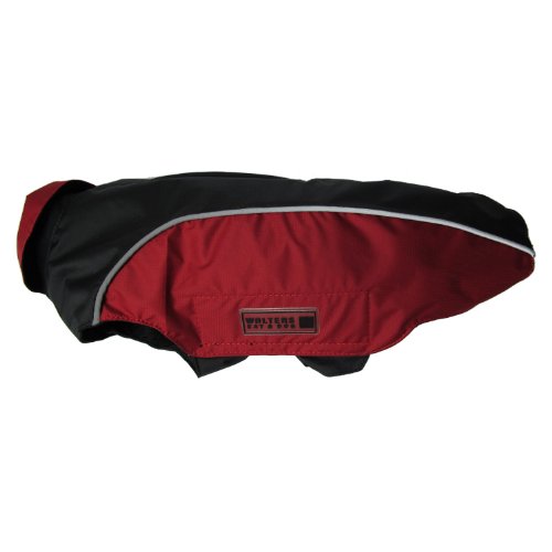 Wolters | Regenjacke Easy Rain in Schwarz/Rot | Rückenlänge 36 cm von Wolters Cat & Dog