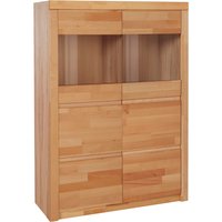 Home affaire Highboard "Silkeborg" schöne grifflose Optik, teilmassiv von home affaire