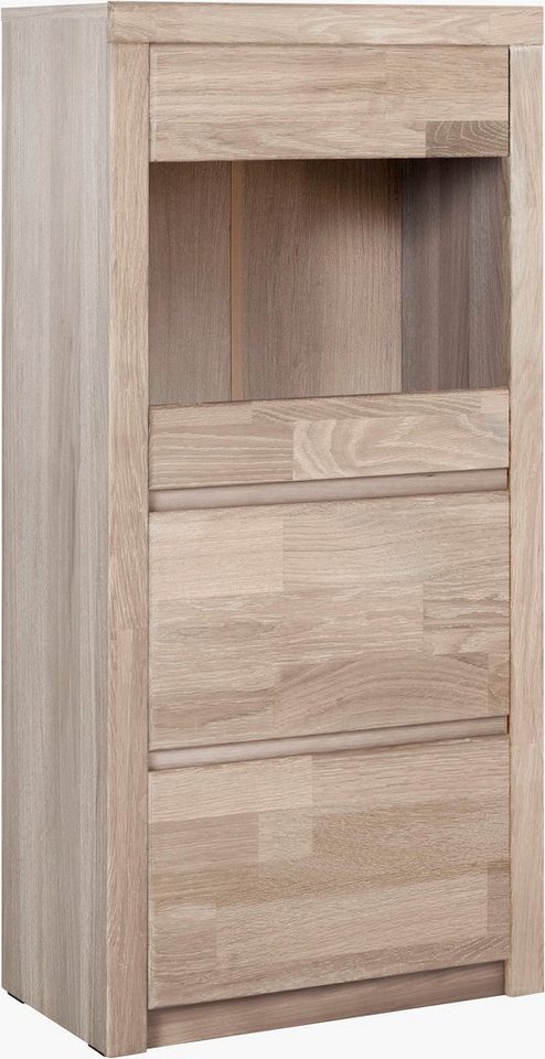 Home affaire Vitrine Silkeborg schöne grifflose Optik, teilmassiv von Home affaire