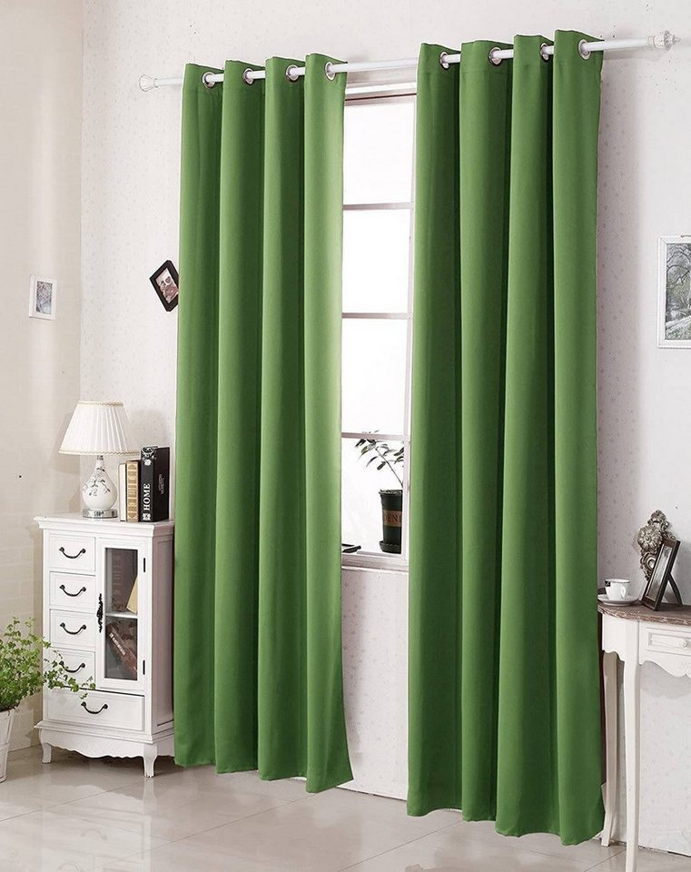 Woltu Verdunkelungsvorhang, Ösen, blickdicht, 2er Set Vorhang Blickdicht Thermovorhang 250g/m² Woltu Verdunkelungsvorhang, Ösen, blickdicht, 2er Set Vorhang Blickdicht Thermovorhang 250g/m² von Woltu