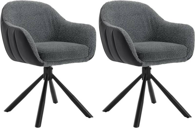 Woltu 4-Fußstuhl (2 St), Esszimmerstühle drehbar 2er Set, Loungesessel von Woltu