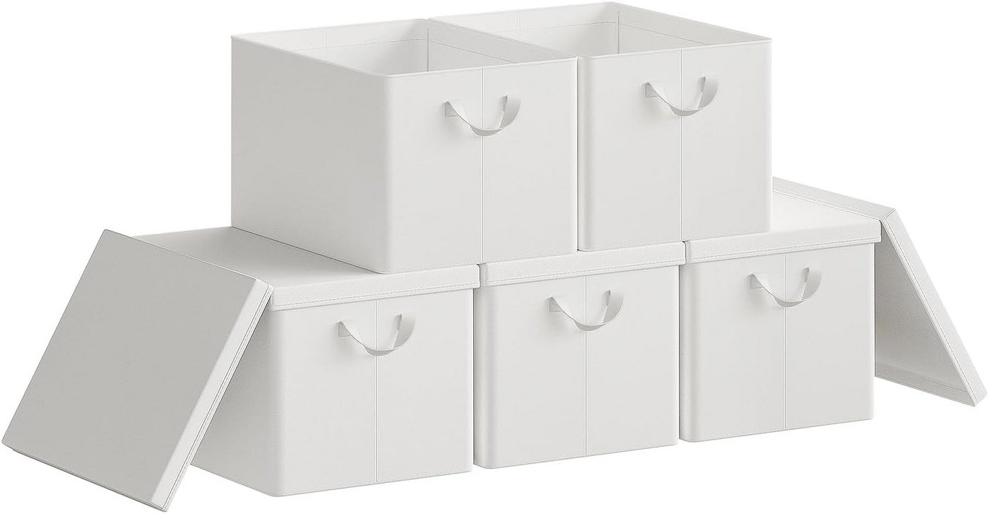 Woltu Aufbewahrungsbox (5 St., Set), mit Deckel, mit Griffen, faltbar von Woltu