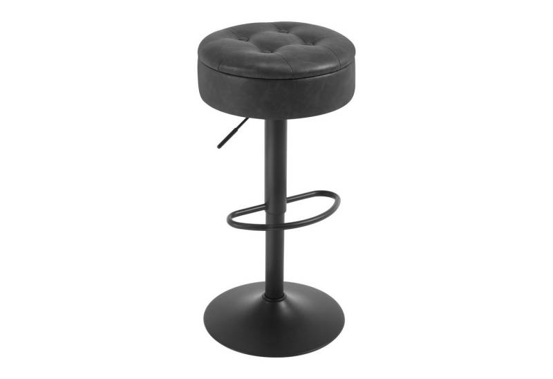 Woltu Barhocker (1 St), Sitzhocker mit Stauraum, höhenverstellbar, 360° drehbar, Kunstleder von Woltu