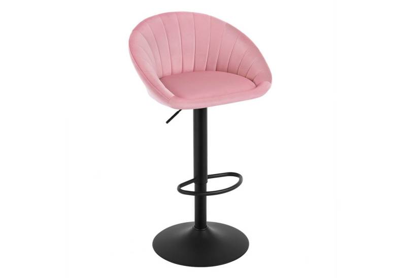 Woltu Barhocker (1 St), küchenhocker höhenverstellbar, Ergonomischer Stuhl, Samt von Woltu