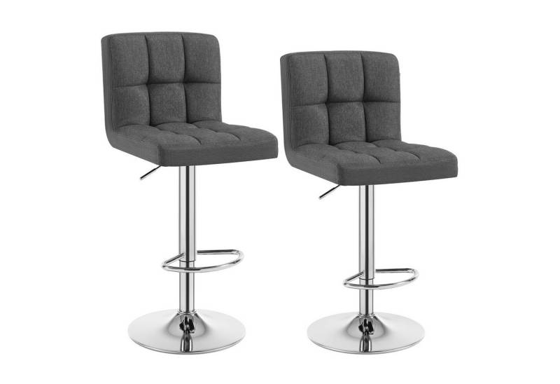 Woltu Barhocker (2 St), Barstühle verstellbar drehbar, gemütliche feines Leinen von Woltu