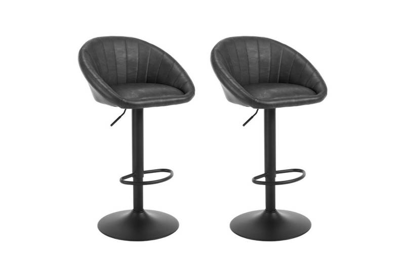 Woltu Barhocker (2 St), küchenhocker höhenverstellbar, Ergonomischer Stuhl, Kunstleder von Woltu