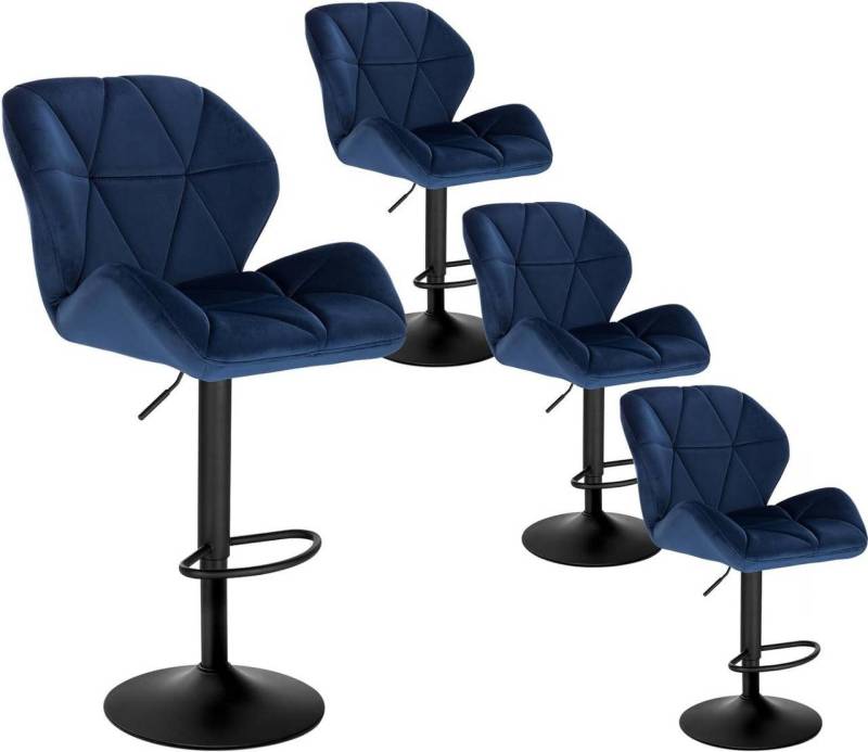 Woltu Barhocker (4 St), 120kg belastbar, höhenverstellbar, drehbar, Stahl von Woltu