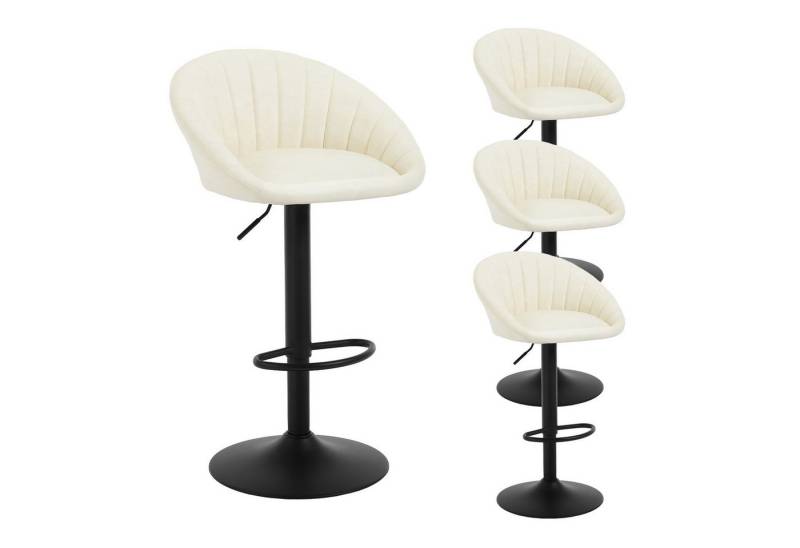 Woltu Barhocker (4 St), küchenhocker höhenverstellbar, Ergonomischer Stuhl, Kunstleder von Woltu