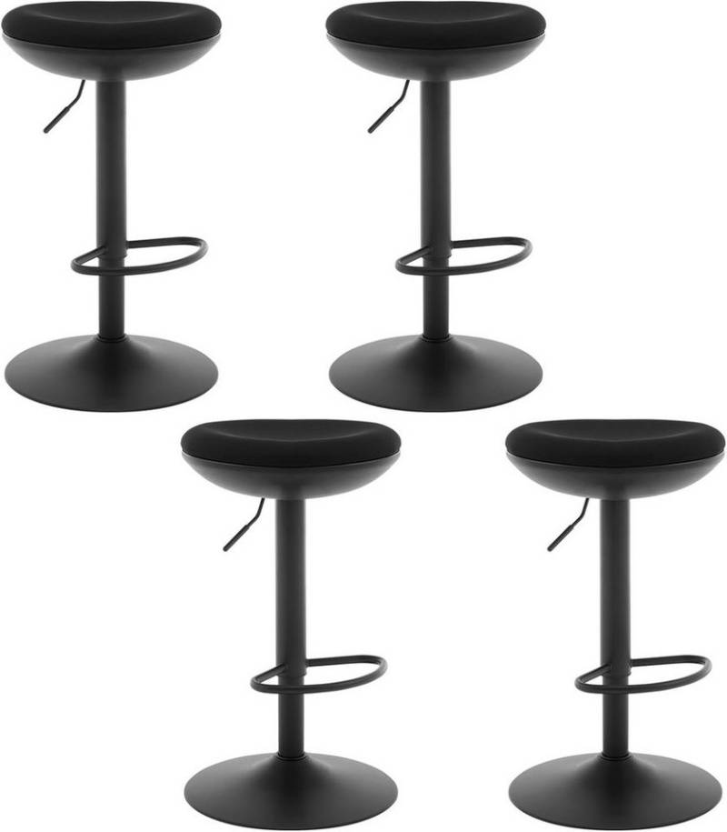 Woltu Barhocker (4 St), mit Fußstütze Metallgestell, höhenverstellbar drehbar von Woltu