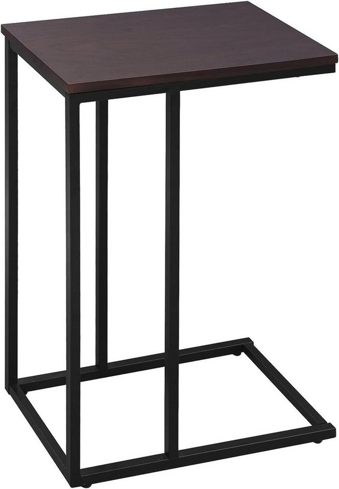 Woltu Beistelltisch (1-St), Sofatisch Tischplatte aus MDF Gestell aus Metall von Woltu
